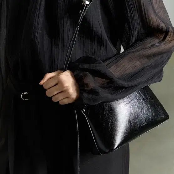 [BUNJANG] Lee Square Crossbody Bag - Black / 리이 SQUARE CROSSBODY BAG BLACK