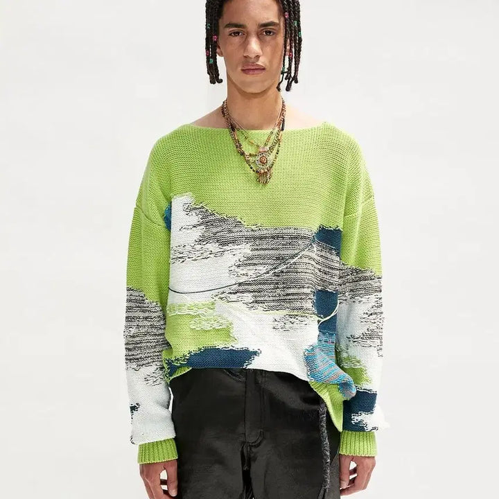 [BUNJANG] Andersson Bell Intarsia Knit Sweater (S) / 앤더슨벨 프랑 인타르시아 니트(S)