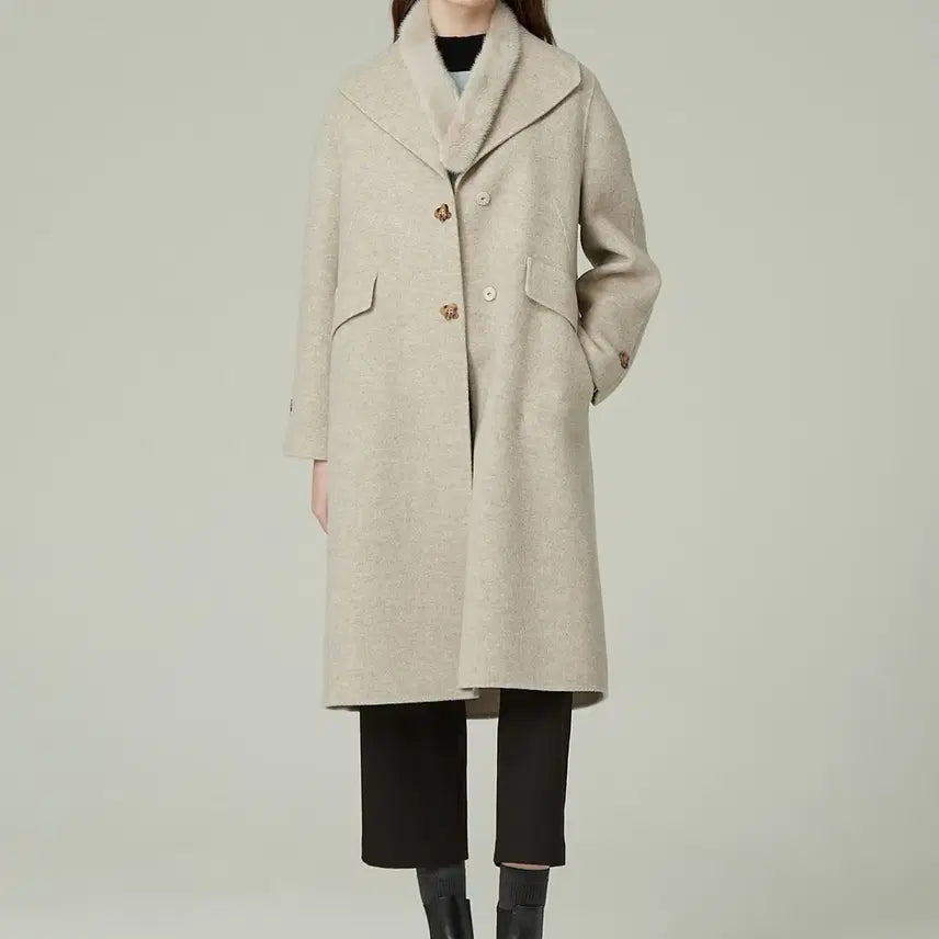 [BUNJANG] GIVY Coat (93% Wool) / GIVY 코트 (모 93%)