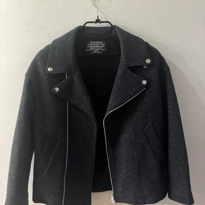 [BUNJANG] Zucca Charcoal Rider Jacket / 주카 Zucca 차콜 라이더 자켓