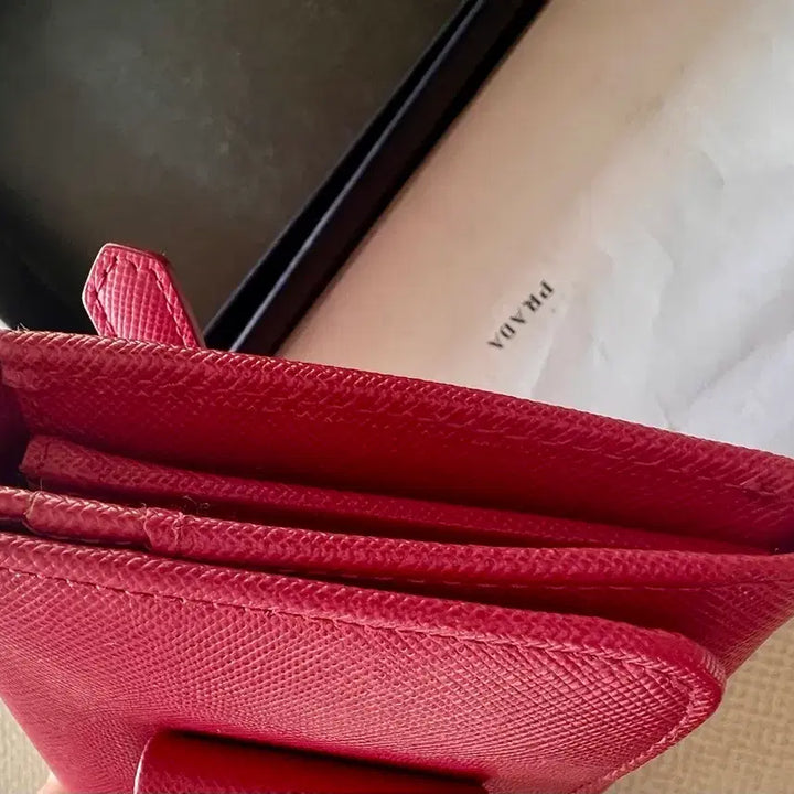 [BUNJANG] Prada Saffiano Long Wallet / 새상품//프라다 사피아노 리본 장지갑 핫핑크