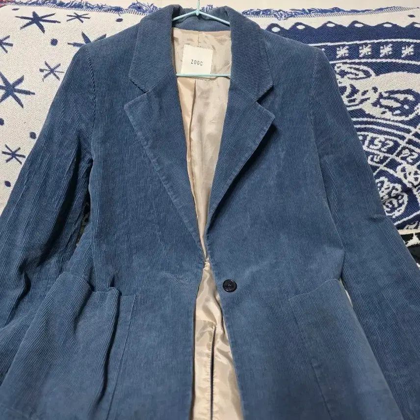 [BUNJANG] ZOOC Blue Corduroy Jacket / ZOOC 블루 코듀로이 자켓