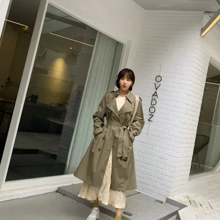 [BUNJANG] Beige Trench Coat / 베이지 트렌치 코트