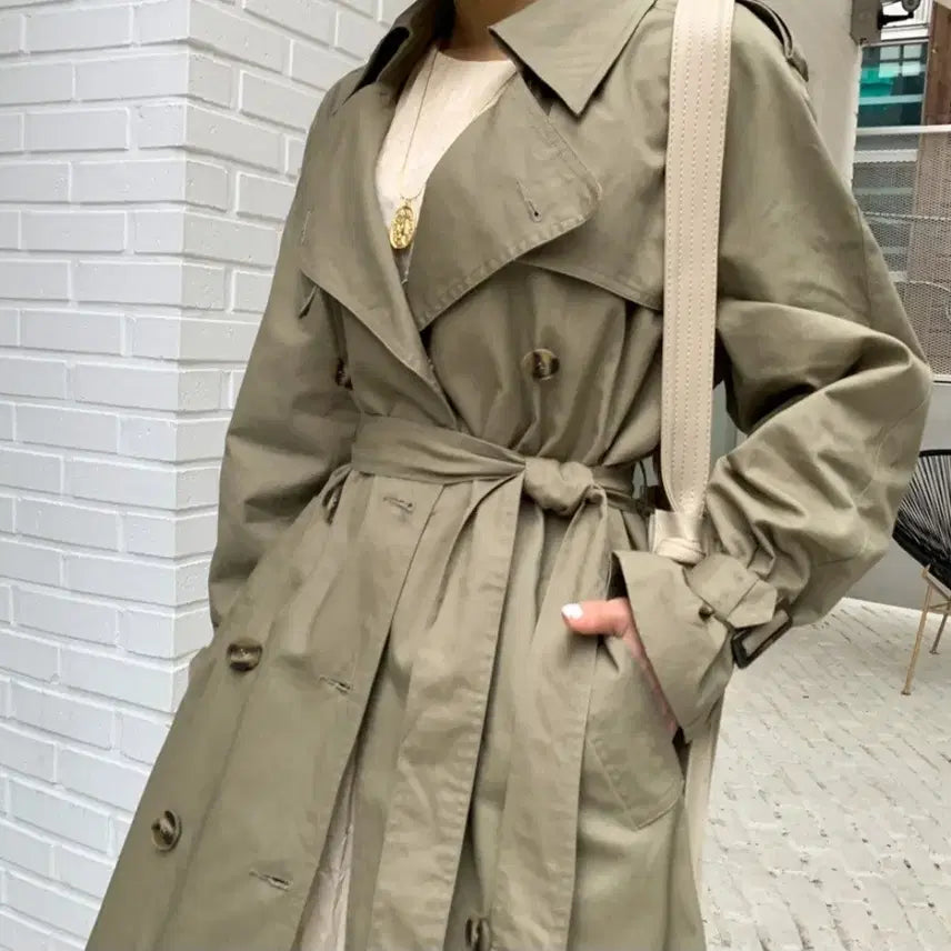 [BUNJANG] Beige Trench Coat / 베이지 트렌치 코트