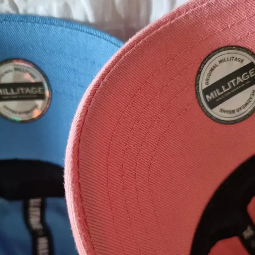 [BUNJANG] MILLITAGE Ball Cap (Blue & Pink) / MILLITAGE 성조기 볼캡 모자 , 총 2개 : 합 5천