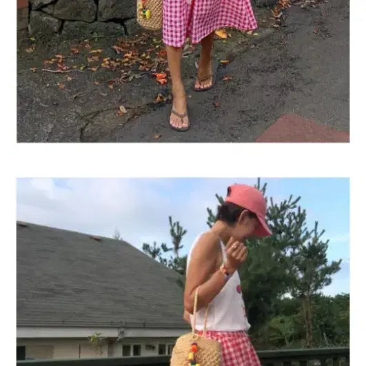 [BUNJANG] MILLITAGE Ball Cap (Blue & Pink) / MILLITAGE 성조기 볼캡 모자 , 총 2개 : 합 5천