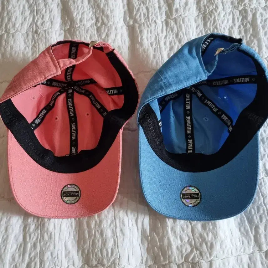 [BUNJANG] MILLITAGE Ball Cap (Blue & Pink) / MILLITAGE 성조기 볼캡 모자 , 총 2개 : 합 5천
