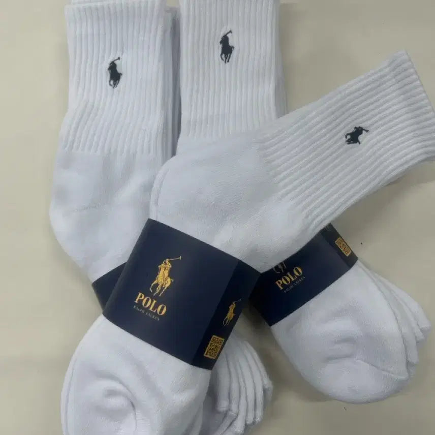 [BUNJANG] Polo Ralph Lauren Cushion Socks / 폴로 랄프로렌 흰색쿠션양말