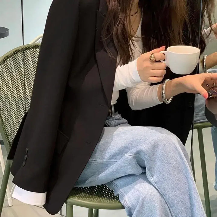 [BUNJANG] Chix Label Jacket / 칙스라벨 자켓