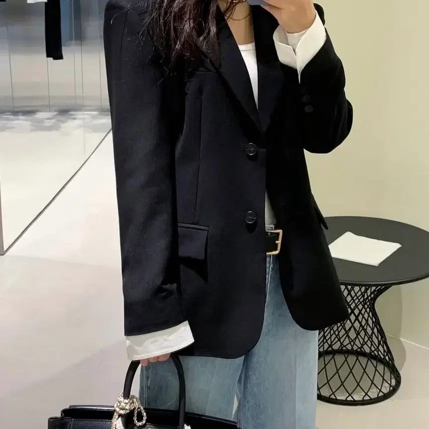 [BUNJANG] Chix Label Jacket / 칙스라벨 자켓