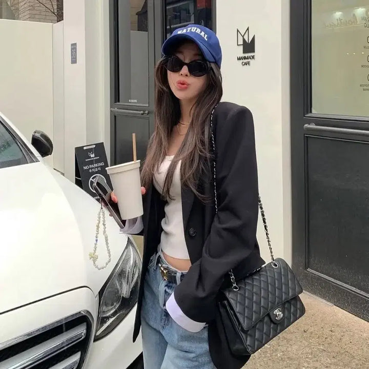 [BUNJANG] Chix Label Jacket / 칙스라벨 자켓