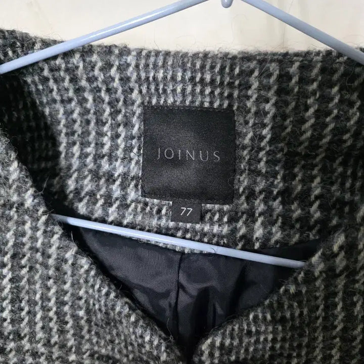 [BUNJANG] JOINUS Checkered Half Coat / JOINUS 조이너스 체크무늬 하프 코트