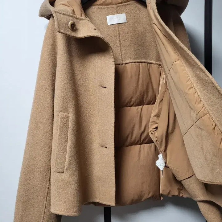 [BUNJANG] SJSJ Handmade Coat / SJSJ 핸드메이드 코트 패딩(모90% 캐시미어6% 앙고라4%)
