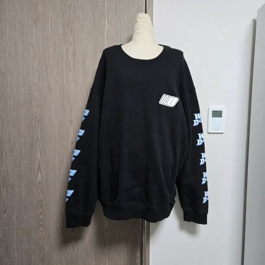 [BUNJANG] WE11DONE Black Men's Sweatshirt L / WE11DONE 웰던 블랙 맨투맨  티셔츠  L