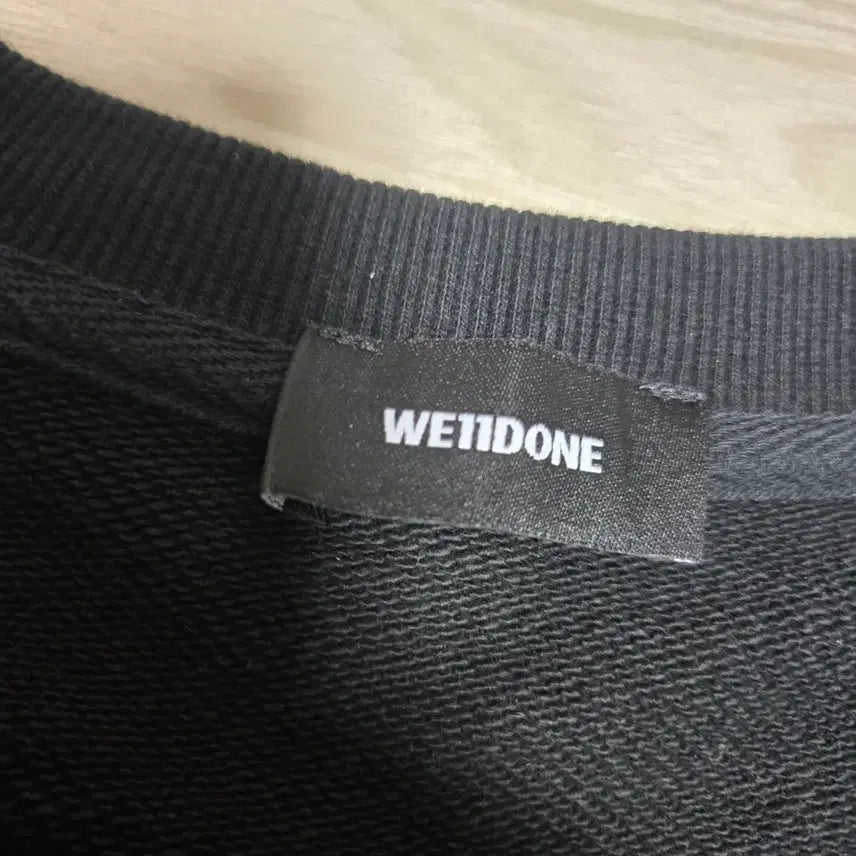 [BUNJANG] WE11DONE Black Men's Sweatshirt L / WE11DONE 웰던 블랙 맨투맨  티셔츠  L