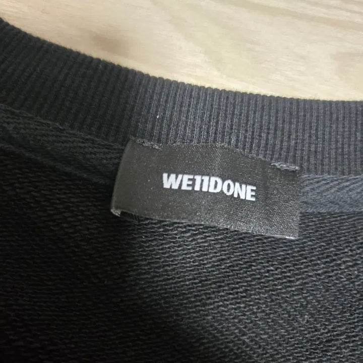 [BUNJANG] WE11DONE Black Men's Sweatshirt L / WE11DONE 웰던 블랙 맨투맨  티셔츠  L