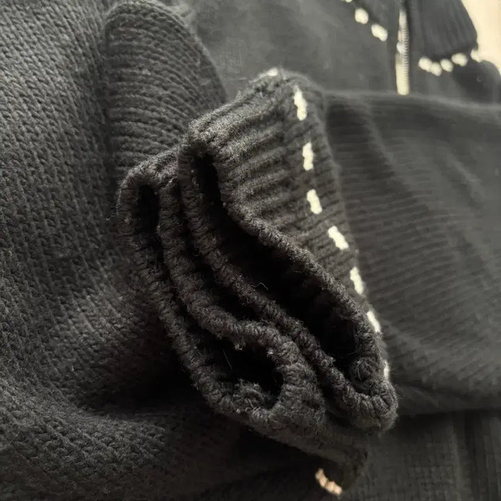 [BUNJANG] Insane Garage Insilence Jacquard Knit Zip-Up Jacket / [L] 인세인개러지 인사일런스 자카드 니트집업자켓