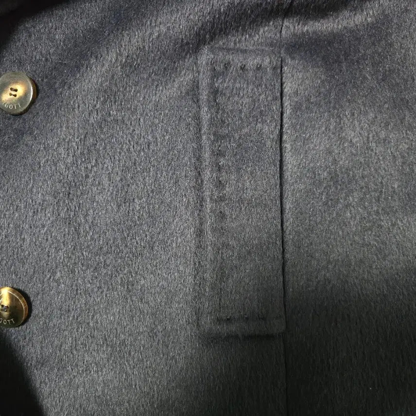 [BUNJANG] JIGOTT Navy Baby Llama Wool Coat / JIGOTT 네이비 색상 베이비라마 여성 코트