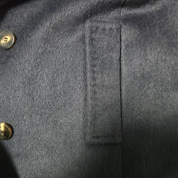 [BUNJANG] JIGOTT Navy Baby Llama Wool Coat / JIGOTT 네이비 색상 베이비라마 여성 코트