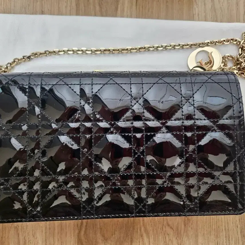 [BUNJANG] Dior Lady WOC Patent Leather Pouch / 디올 레이디 파우치 woc 페이턴트