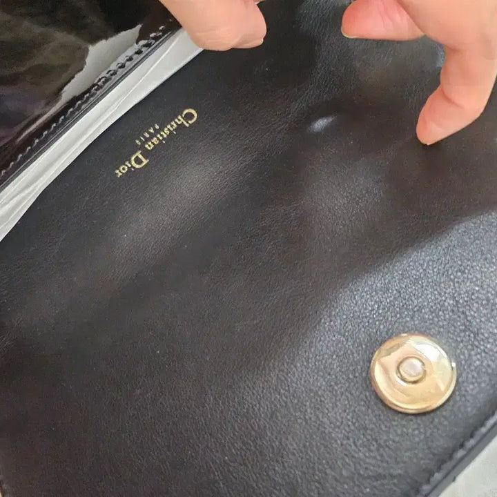 [BUNJANG] Dior Lady WOC Patent Leather Pouch / 디올 레이디 파우치 woc 페이턴트