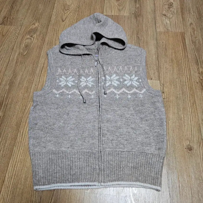 [BUNJANG] Hooded Knit Vest Bundle Set / 후드 니트 조끼 집업 베스트 3종