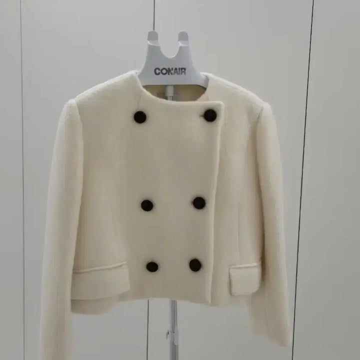 [BUNJANG] LoveMeUs Claire Boucle Coat Jacket Ivory / 러브미우 끌레 부클 코트 자켓 아이보리