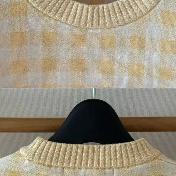 [BUNJANG] R2W Ralla Checkknit Set - Yellow / R2W 레디투웨어 니트셋업 - 옐로우 Ralla checkknit set