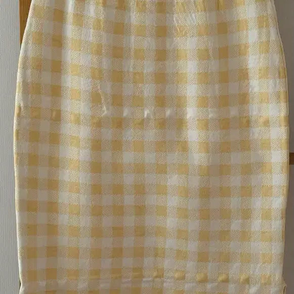 [BUNJANG] R2W Ralla Checkknit Set - Yellow / R2W 레디투웨어 니트셋업 - 옐로우 Ralla checkknit set