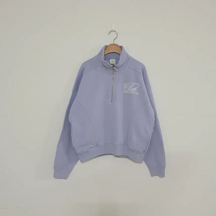 [BUNJANG] Sporty & Rich Lavender Half-Zip Sweatshirt / No.26030111 스포티앤리치 하프집업 맨투맨 라벤더 하프집업