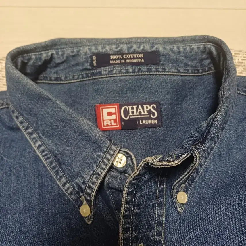 [BUNJANG] 90's Chaps Ralph Lauren Old School Shirt / 90's Chaps Ralph Lauren 올드스쿨 청셔츠