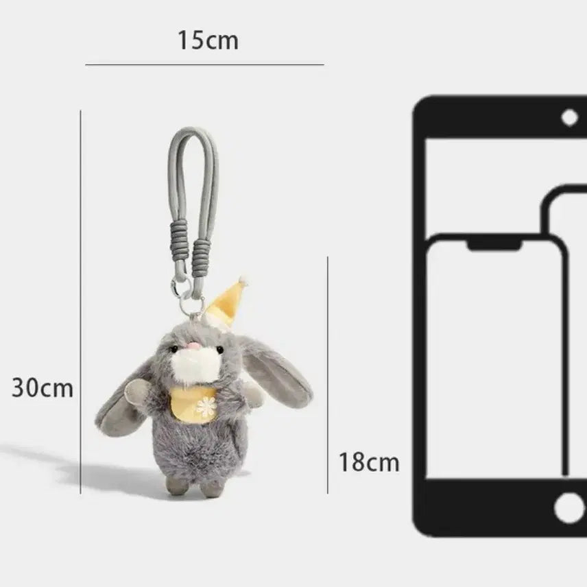 [BUNJANG] 새상품) 18*15cm 큰사이즈 회색토끼인형 백참 가방고리 키링 / 새상품) 18*15cm 큰사이즈 회색토끼인형 백참 가방고리 키링