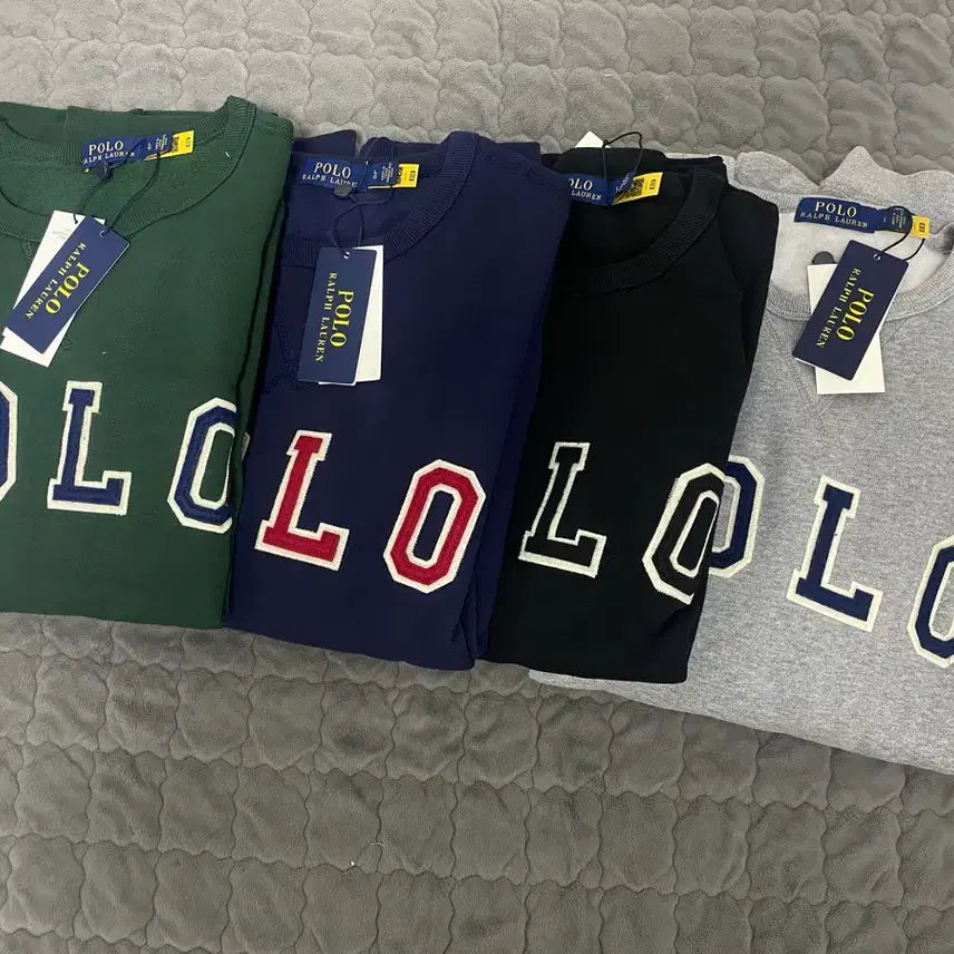 [BUNJANG] Polo Patch Sweatshirt / 폴로 패치맨투맨 새상품 정품