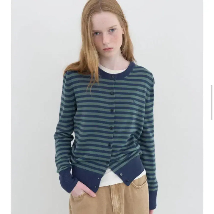 [BUNJANG] Enzo Blues Stripe Cardigan / (새상품) 엔조블루스 스트라이프 가디건