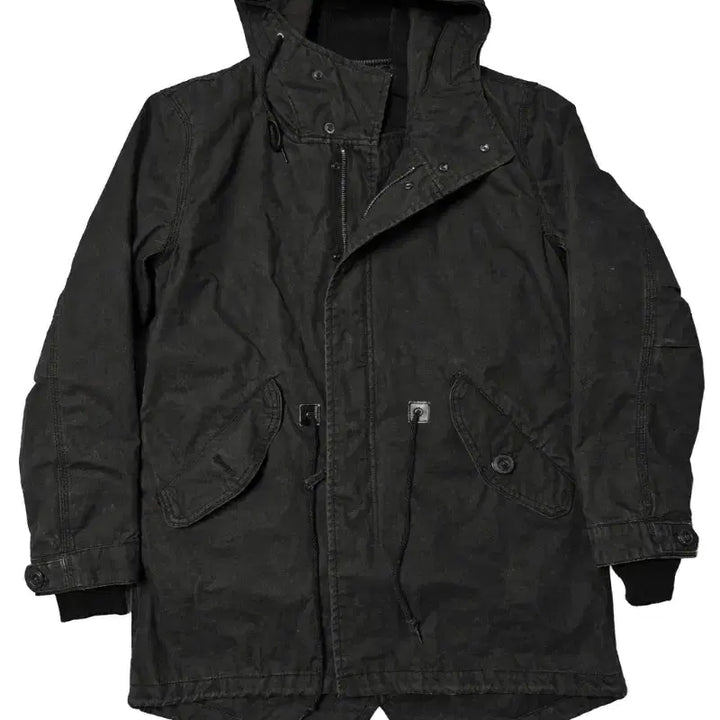 [BUNJANG] 일본 back number 백넘버 피쉬테일 야상 파카 블랙 / 일본 back number 백넘버 피쉬테일 야상 파카 블랙