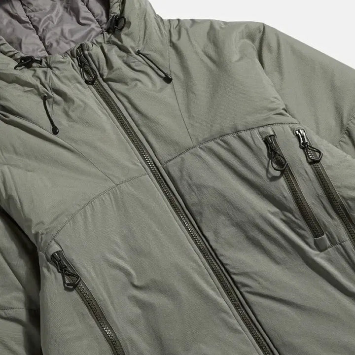 [BUNJANG] Espionage Insulated Hiking Jacket Grey Olive / 에스피오나지 인슐레이티드 하이킹 자켓 그레이 올리브