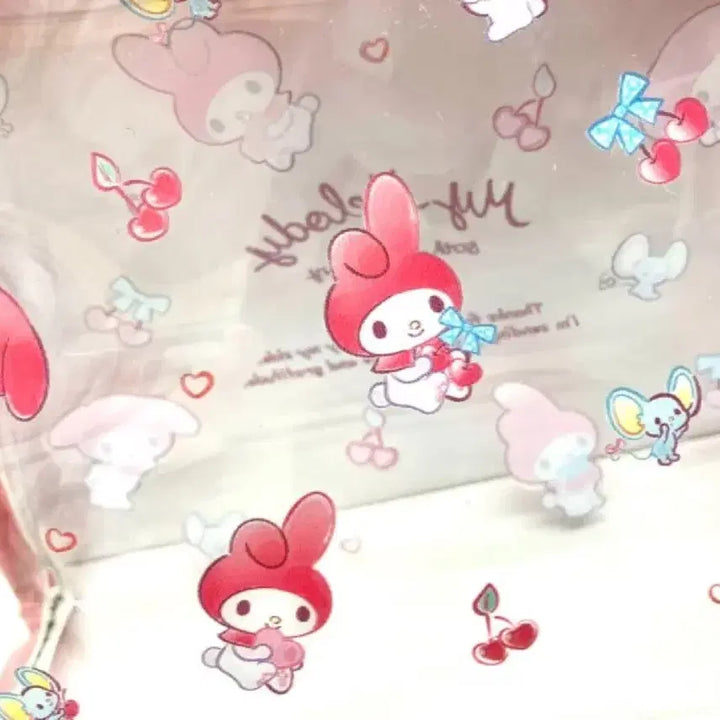 [BUNJANG] My Melody 50th Anniversary Clear Pouch / 마이 멜로디 50주년 클리어 파우치
