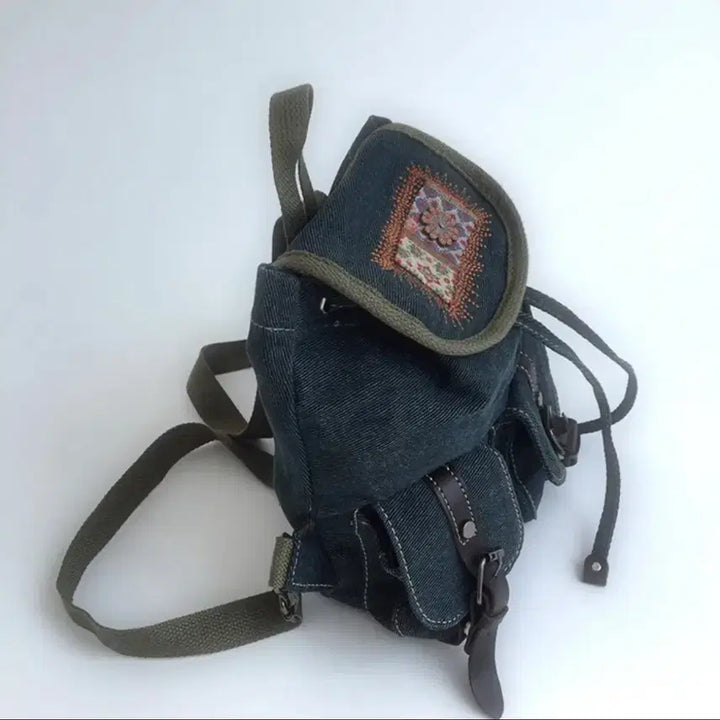 [BUNJANG] Denim Mini Backpack / (완전쌔거)데님 미니 백팩 가방