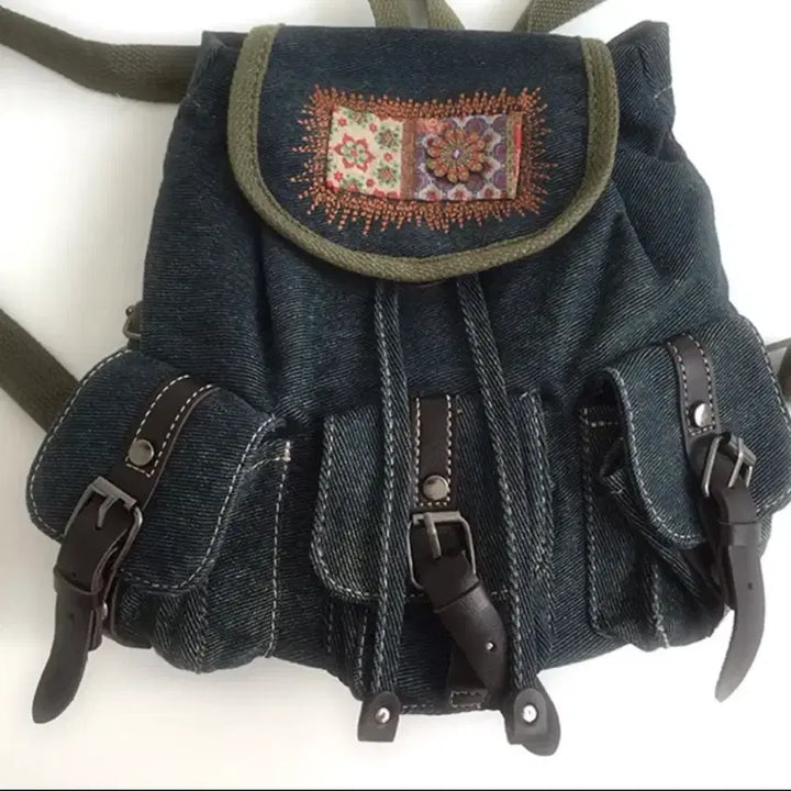 [BUNJANG] Denim Mini Backpack / (완전쌔거)데님 미니 백팩 가방