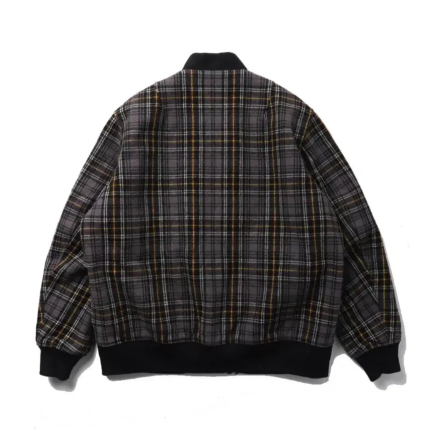[BUNJANG] SWAGGER Plaid Wool MA-1 Jacket / SWAGGER Plaid Wool MA-1 Jacket