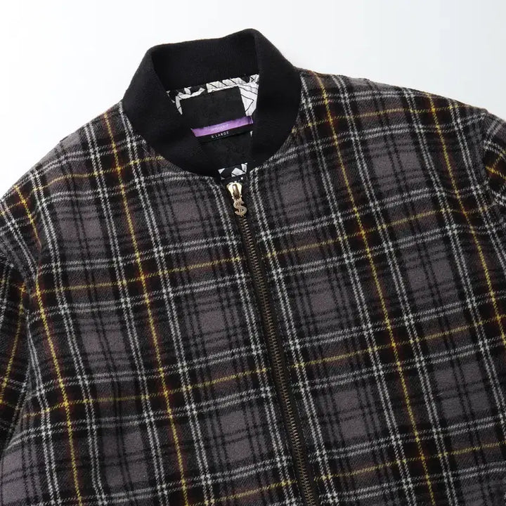 [BUNJANG] SWAGGER Plaid Wool MA-1 Jacket / SWAGGER Plaid Wool MA-1 Jacket