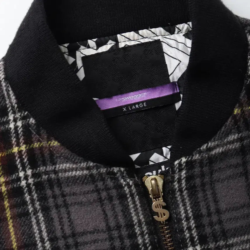 [BUNJANG] SWAGGER Plaid Wool MA-1 Jacket / SWAGGER Plaid Wool MA-1 Jacket