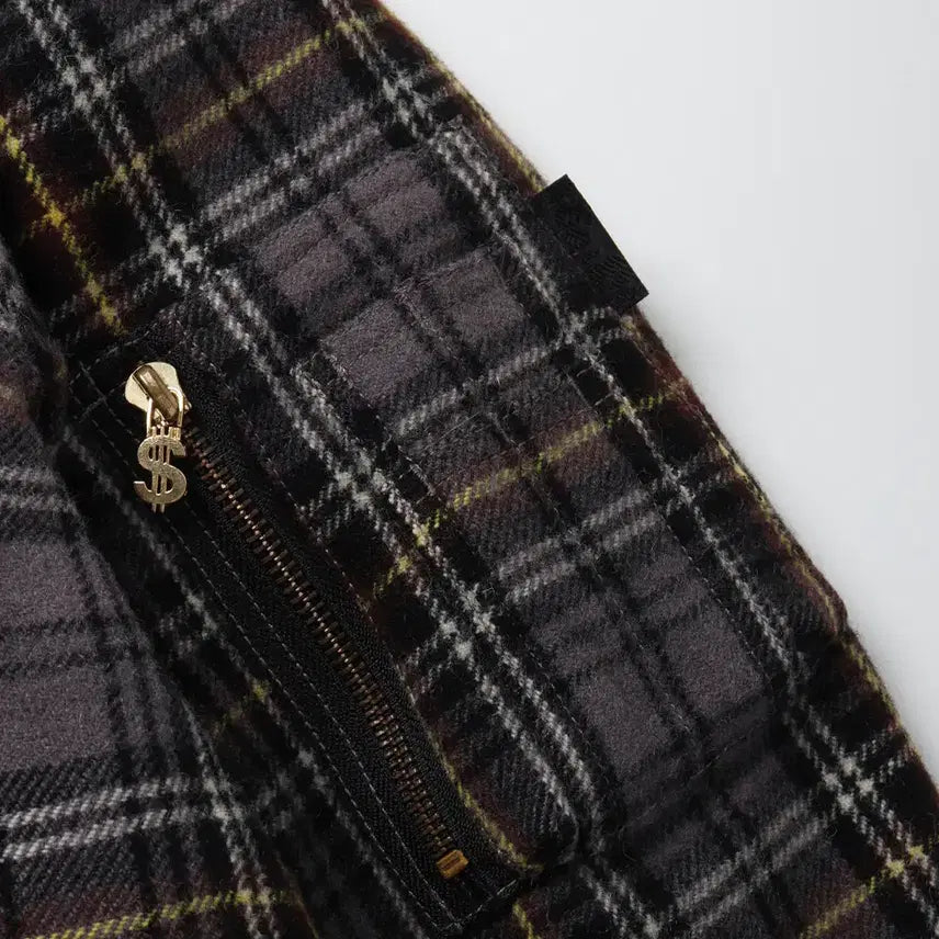 [BUNJANG] SWAGGER Plaid Wool MA-1 Jacket / SWAGGER Plaid Wool MA-1 Jacket