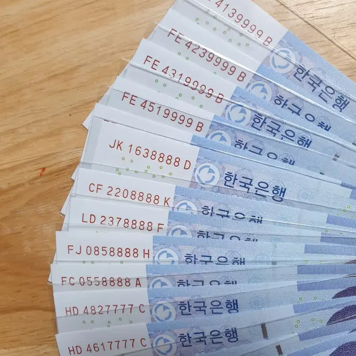 [BUNJANG] Quadruple Number Photocard Full Set 25ea / 천원쿼드(포커)번호풀세트25매