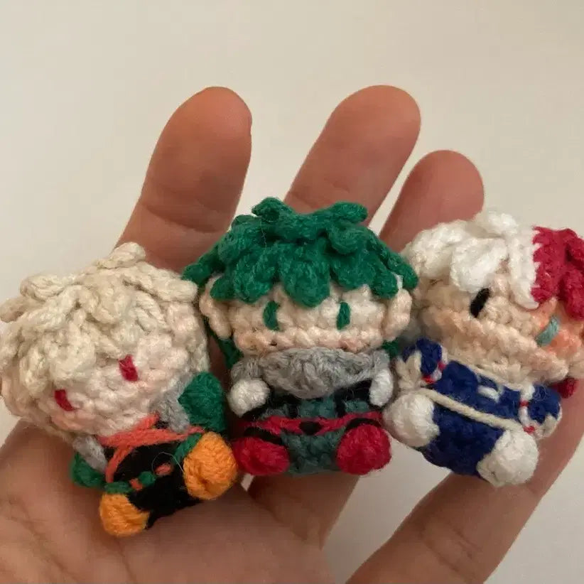 [BUNJANG] My Hero Academia Mini Knit Doll (Hero) / 나히아 미니뜨개 3종 선택(히어로)