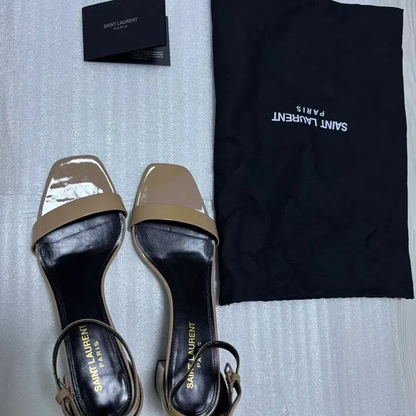 [BUNJANG] Saint Laurent LouLou Sandals / 생로랑 루루샌들힐 핑크베이지