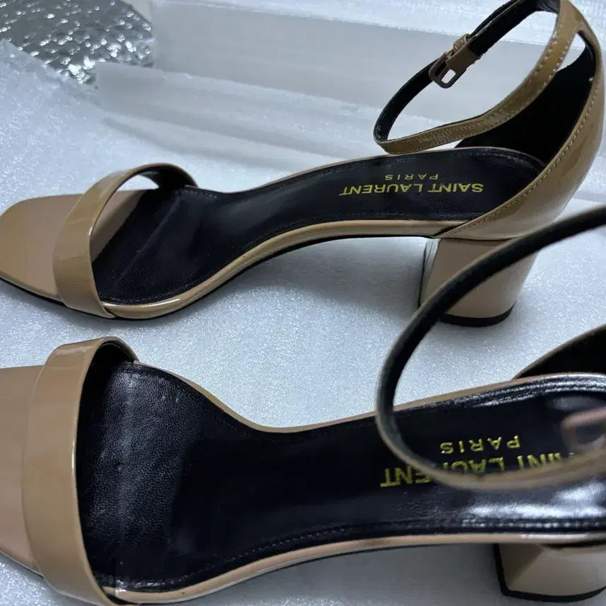 [BUNJANG] Saint Laurent LouLou Sandals / 생로랑 루루샌들힐 핑크베이지