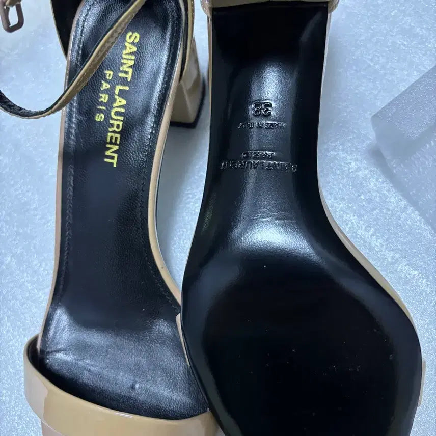 [BUNJANG] Saint Laurent LouLou Sandals / 생로랑 루루샌들힐 핑크베이지