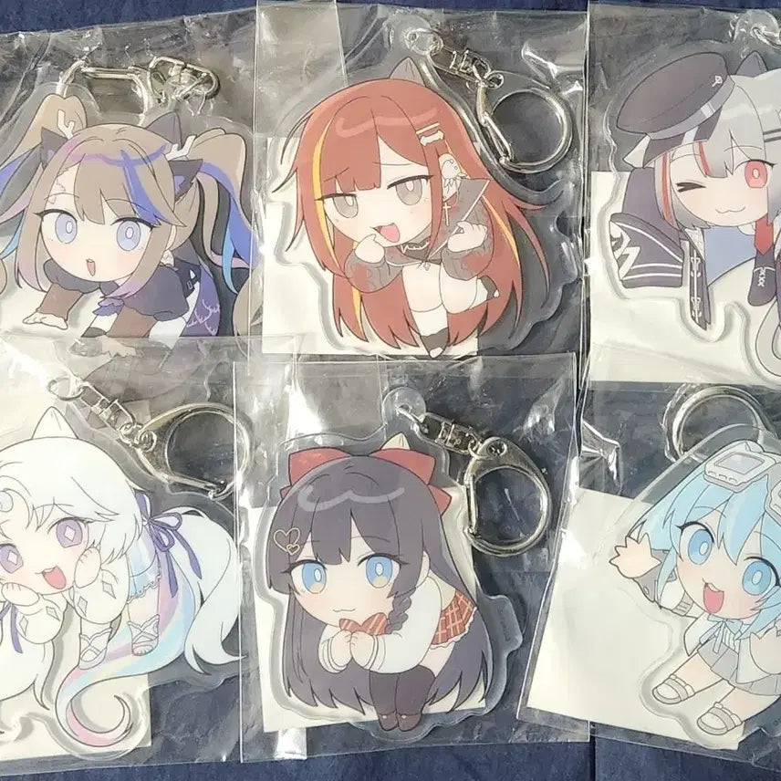 스텔라이브 서코 공식 칸나 유니 타비 히나 리제 마시로 아크릴 키링