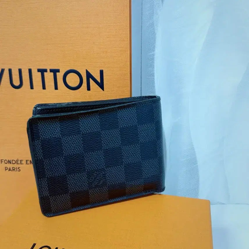 [BUNJANG] LOUIS VUITTON Multiple Wallet Damier Graphite Bi-fold / LOUIS VUITTON 루이비통 멀티플 월렛 다미에 그래파이트 반지갑